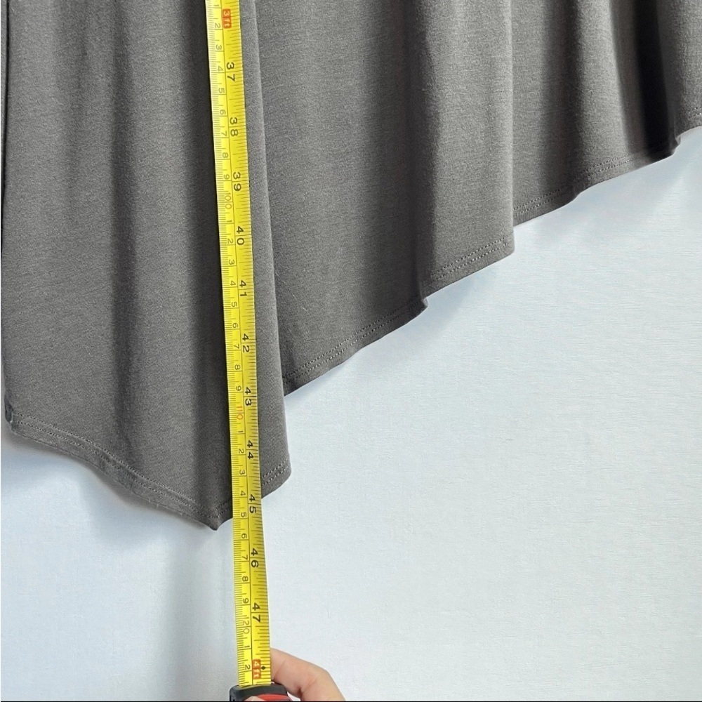 Eileen Fisher Dress Sz PP 2-4 Signature Jersey Gray Sleeveless Crew Neck Petite - Picture 7 of 11